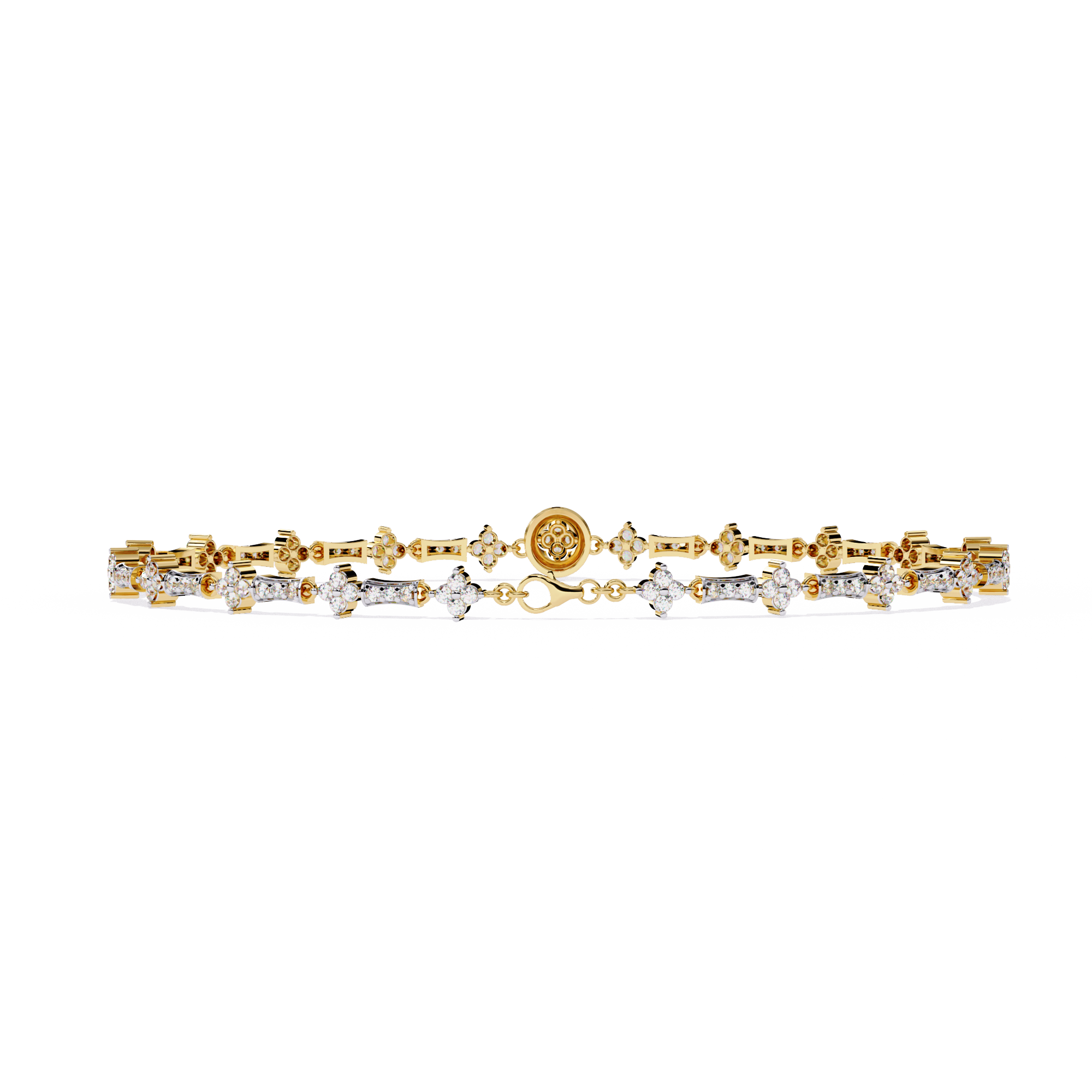 Solitairekart 0.82ct Alternating Lab Grown Diamond  Bracelet
